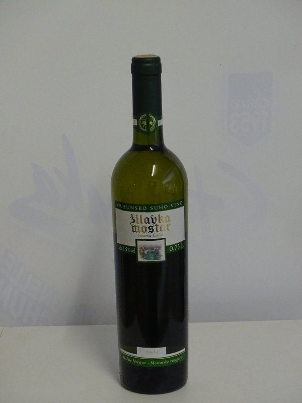 Zilavka Mostar Vrhunsko vino Spitzenwein trocken 0.75l Citluk