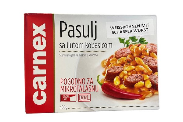 Carnex Bohnen mit scharfer Wurst 400g