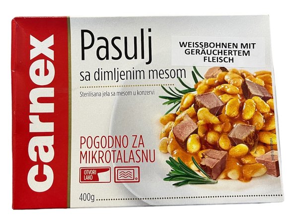 Carnex Bohnen mit geräuchertem Fleisch 400g